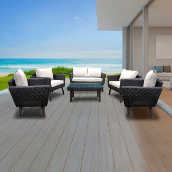 DUKAPÂ Outdoor Kotka 6 Piece Wicker Patio Sofa Seating Set W/ Cushions, Rta Products Llc, Mfr#: O-DK-P01-AAB